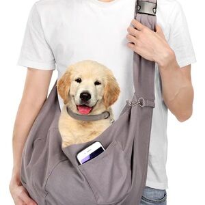 🐾 Ownpets Pet Sling Carrier – Gray Hands-Free Dog/Cat Carrier